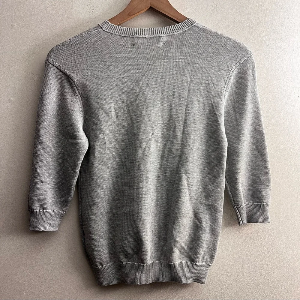 Alexandra Golovanoff light grey Cotton sweater crewneck S - Picture 2 of 7